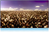 Crowd, Ocean Of People, represents Humanity