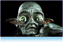 Yoda, Dobby, forest creature, monster, fary tale, scared