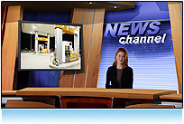 News Virtual Studio Set