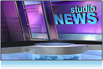News Virtual Studio Set